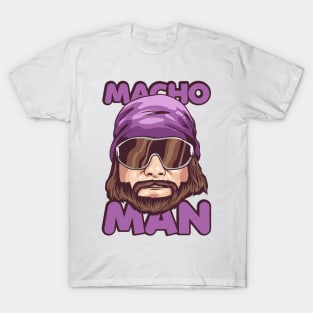 purple macho face T-Shirt